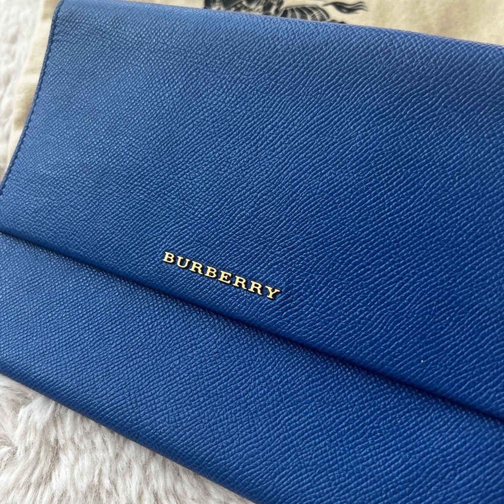 COPY - Burberry electric blue magnet pouch